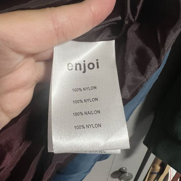 Enjoi Men Titanic Puffer Vest Blue X-Large Nylon Fisherman Pockets - Picture 6 of 7